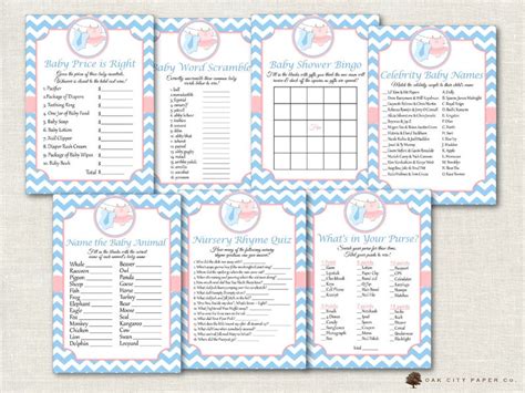 Twin Baby Shower Games Twin Shower Games Baby Shower Games - Etsy