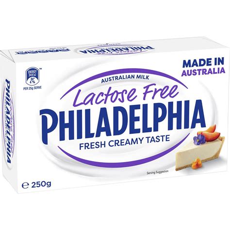 Philadelphia Lactose Free Cream Cheese Block 250g | Woolworths