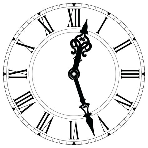 Roman Numeral Clock Face Vector at GetDrawings | Free download