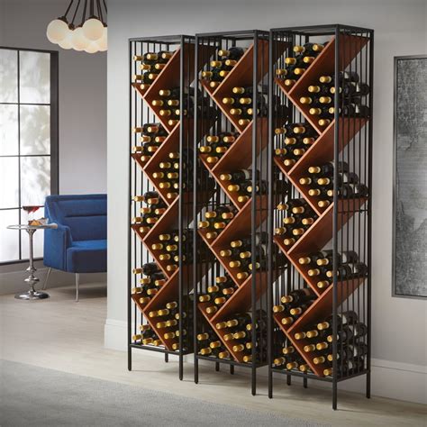 Anjou Modular Metal & Wood Wine Rack | Home wine cellars, Wine storage ...