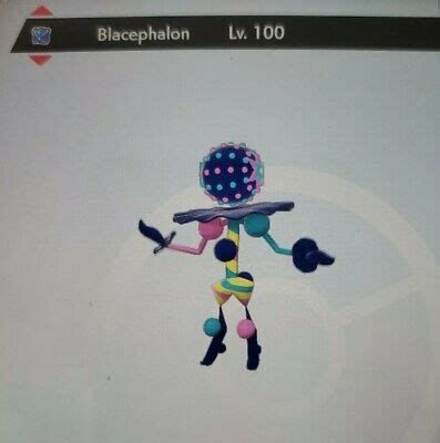 POKEMON SWORD AND SHIELD SHINY LEGENDARY BLACEPHALON LV100 WITH ...