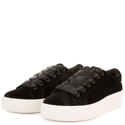 STEVE MADDEN Steve Madden Bertie-V Black Platform Sneakers BERTIE-V ...