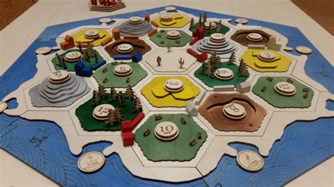 Settlers of Catan Board wooden 3d board 3-4 Player and 5-6 | Etsy