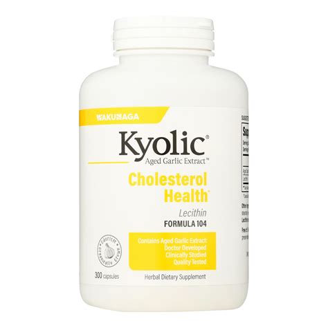 Kyolic - Aged Garlic Extract Cholesterol Formula 104 - 300 Capsules | eBay