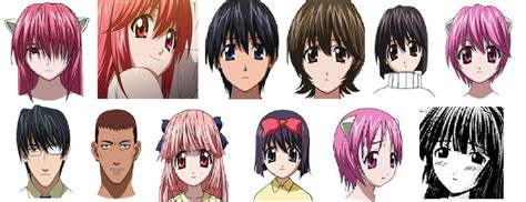 Elfen Lied Characters by thequadforce1 on DeviantArt