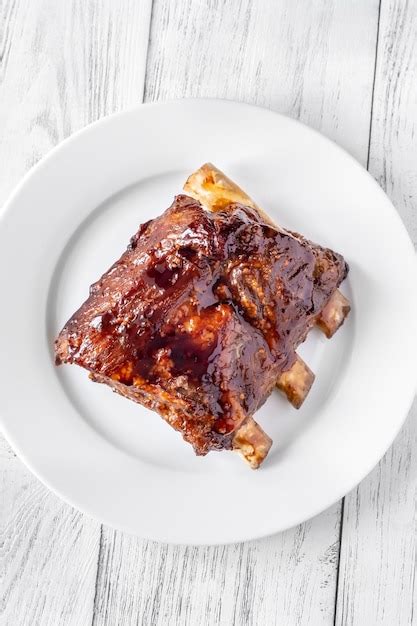 Premium Photo | Grilled pork ribs