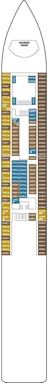 Pride of America Deck plan & cabin plan