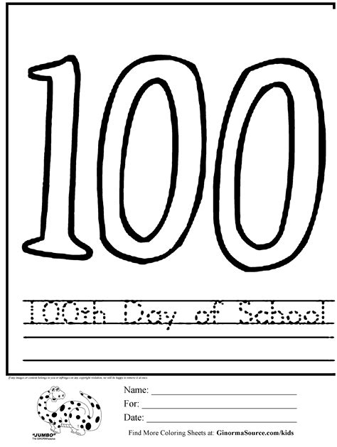 Free 100th Day Of School Printables 100th Day of School 100 days of ...