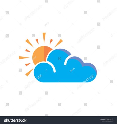 Sun Cloud Logo Icon Design Stock Vector (Royalty Free) 1024996195 ...