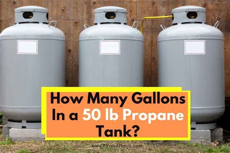 How Many Gallons In a 50 lb Propane Tank (Propane Tank Sizes)