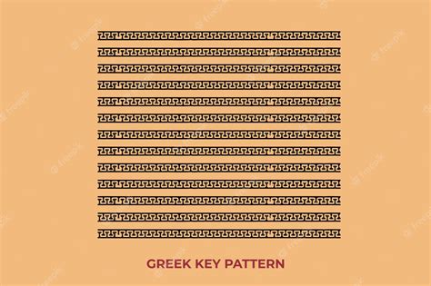 Premium Vector | Greek key border pattern