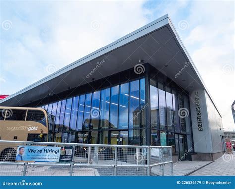 EXETER, DEVON, UK - August 6 2021: Exeter Bus Station Main Entrance ...