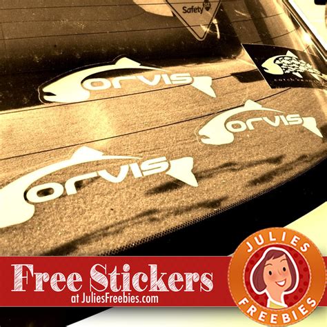 Free Orvis Fish Stickers - Julie's Freebies