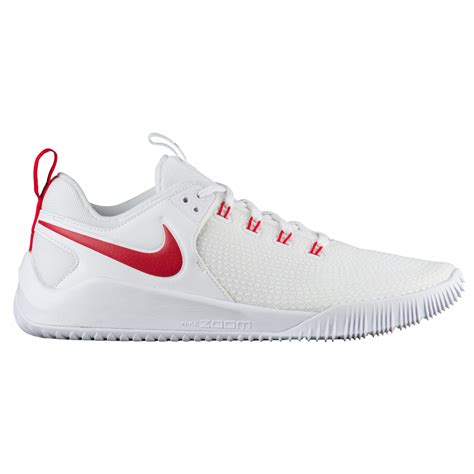 Nike Rubber Zoom Hyperace 2 Volleyball Shoes in White/University Red ...