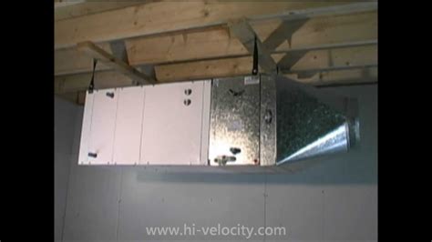 Hi-Velocity Installation Part 04 - Installing the Fan Coil - YouTube