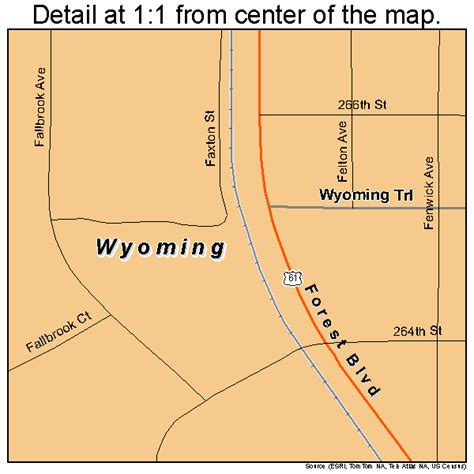 Wyoming Minnesota Street Map 2772022