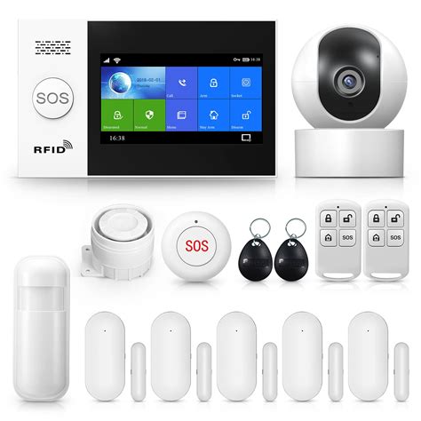 Buy Home Security System, Wireless 4G WiFi Alarm System with 1080p ...