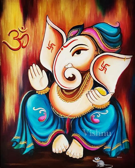 Sri Ganesh🙏🏻 Check out the Entire Painting Process down here👇🏻 https ...