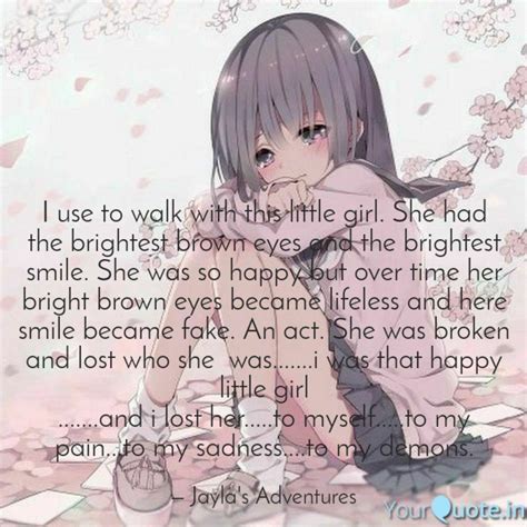 Anime Girl Fake Smile Wallpaper - FWDMY