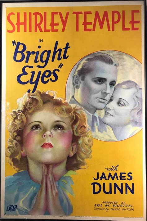 BRIGHT EYES, Original, Rare Shirley Temple Linen Backed Movie Poster ...