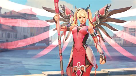 Mercy Overwatch Pink Mercy Skin 4k Wallpaper,HD Games Wallpapers,4k ...