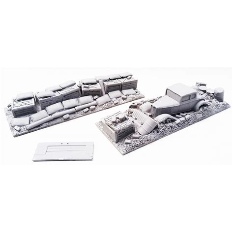 Large City Barricades (2) 28mm WWII Terrain FRONTLINE GAMES - Frontline ...