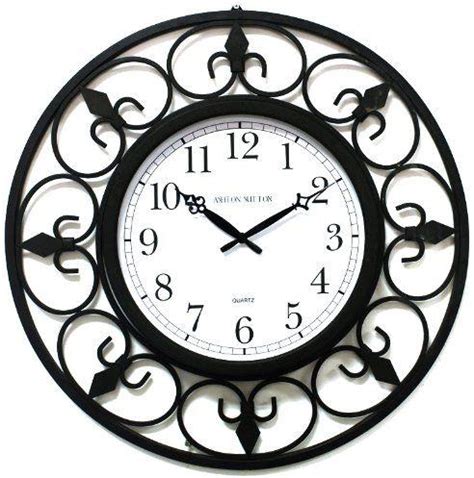 Wrought Iron Wall Clock by Asha Quartz Clock, Wrought Iron Wall Clock ...