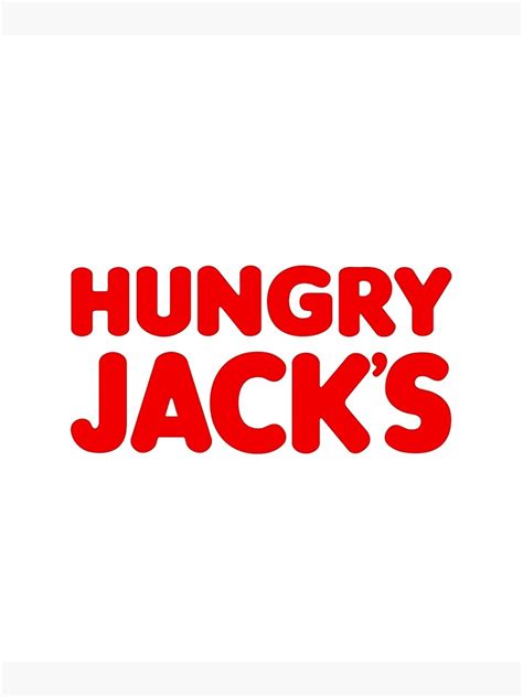 "hungry jacks restaurant logo" Poster for Sale by Carlespu | Redbubble