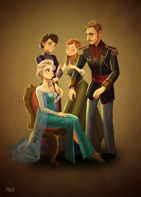 Family - Elsa and Anna Fan Art (36843489) - Fanpop