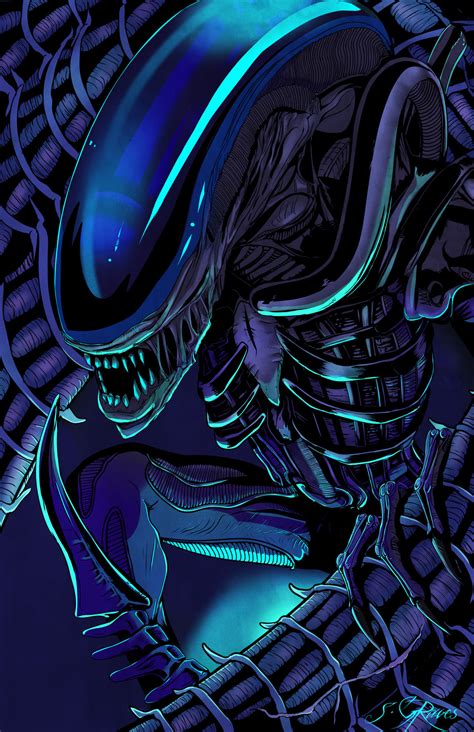 Xenomorph Art Print - Etsy