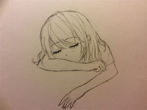 Sleeping Girl Drawing Photo | Drawing Skill