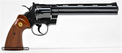 Colt Python 8 Inch Blue. 357 Mag. Excellent In Factory Box. DOM 1980