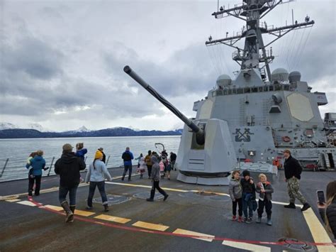 Navy warship USS Momsen makes surprise visit to Homer - Alaska Public Media