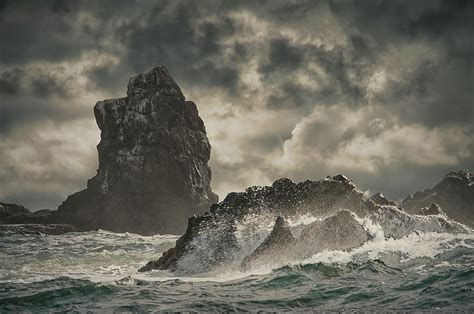 Stormy Sea Photograph by Wade Aiken - Pixels