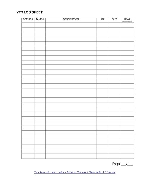 Free Printable Log - FREE PRINTABLE TEMPLATES