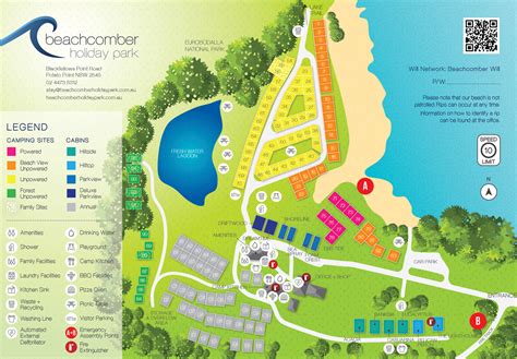 Site map - Beachcomber Holiday Park