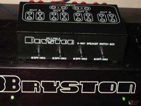 Bryston Speaker Switch Box - 4 Way Photo #417310 - Canuck Audio Mart