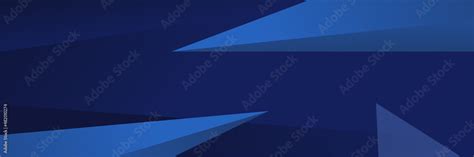 Corporate business blue wide banner design background. Abstract banner ...