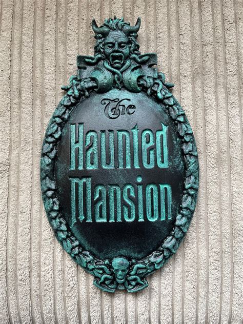 Disney Haunted Mansion Entrance Plaque Walt Disney World / | Etsy