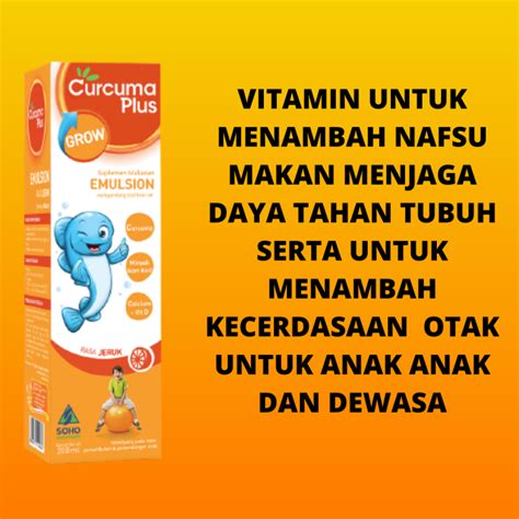 Multivitamin nutrisi otak anak, vitamin perkembangan anak usia 1-10 th ...