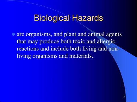 PPT - Biological Hazards PowerPoint Presentation, free download - ID:463040