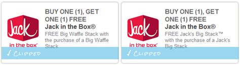 Jack In The Box BOGO Free Coupons Still Available!- ConsumerQueen.com ...