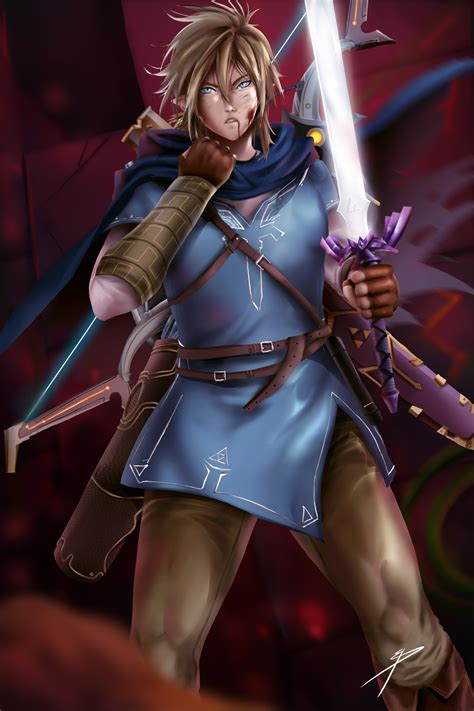 ArtStation - Link BOTW Fanart