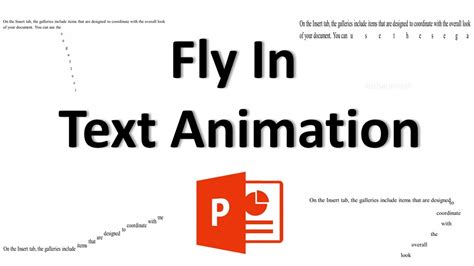 Fly In Text Animation In PowerPoint - YouTube