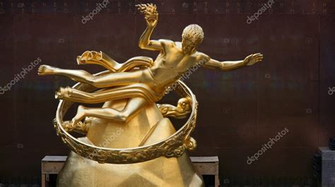 Gilded Prometheus statue – Stock Editorial Photo © msavoia #2468019