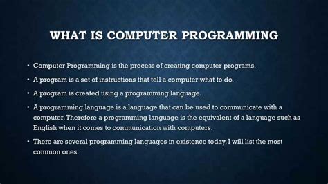 Computer Programming 1 - Introduction to computer programming (For the ...