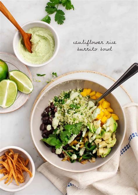 Cauliflower Rice Burrito Bowl Recipe - Love and Lemons