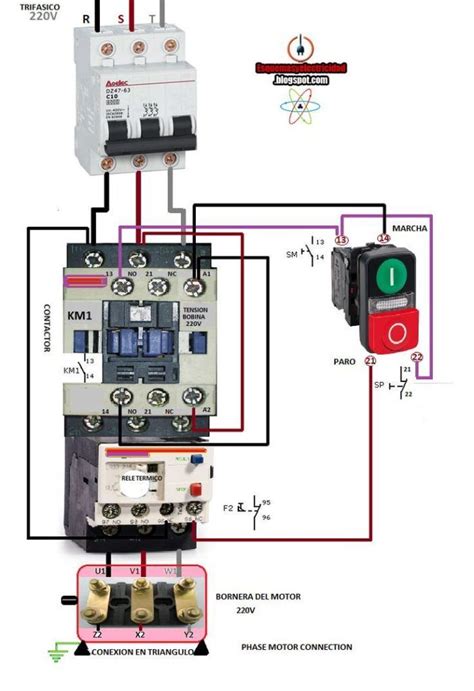 Magnetic Contactor Wiring Diagram Three Phase