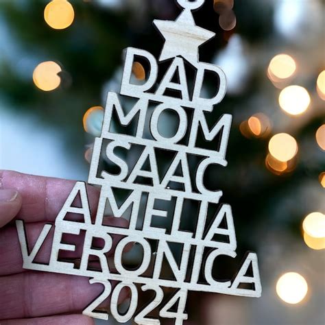 Personalized Christmas Ornament Names - Etsy