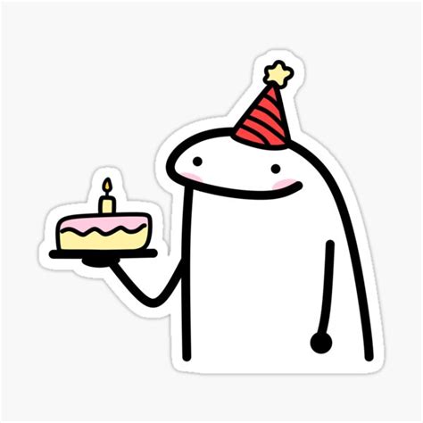 "Flork Birthday 2" Sticker for Sale by JenniferM98 | Redbubble